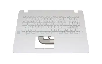 90NB0EV3-R35GE0 original Asus clavier incl. topcase DE (allemand) blanc/blanc