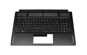 957-17M11E-C06 original MSI clavier incl. topcase DE (allemand) noir/noir avec rétro-éclairage