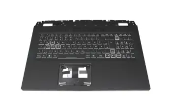 6B.QFWN2.014 original Acer clavier incl. topcase DE (allemand) moir/blanc/noir avec rétro-éclairage