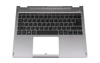 6B.HQUN1.020 original Acer clavier incl. topcase DE (allemand) noir/gris avec rétro-éclairage