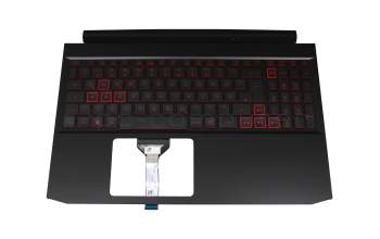 6B.QAMN2.014 original Acer clavier incl. topcase DE (allemand) noir/rouge/noir avec rétro-éclairage