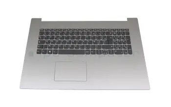 5CB0R20185 original Lenovo clavier incl. topcase FR (français) gris/argent avec rétro-éclairage (gris platinium/Platinum Grey)