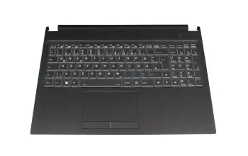 40080983 original Medion clavier incl. topcase DE (allemand) noir/noir avec rétro-éclairage