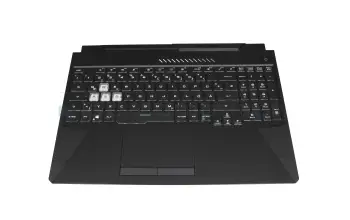 90NR0753-R30GE1 original Asus clavier incl. topcase DE (allemand) noir/transparent/noir avec rétro-éclairage