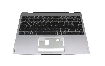 40082281 original Medion clavier incl. topcase DE (allemand) noir/gris avec rétro-éclairage