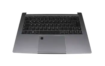 40080145 original Medion clavier incl. topcase DE (allemand) noir/gris avec rétro-éclairage