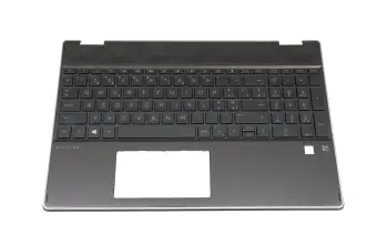 L51519-BG1 original HP clavier incl. topcase CH (suisse) noir/noir avec rétro-éclairage