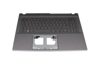 6B.K3BN2.014 original Acer clavier incl. topcase DE (allemand) gris/gris avec rétro-éclairage