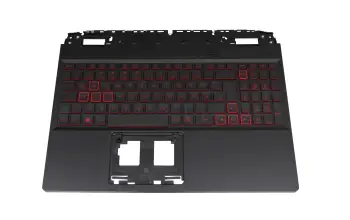 6B.QFJN2.014 original Acer clavier incl. topcase DE (allemand) noir/noir avec rétro-éclairage