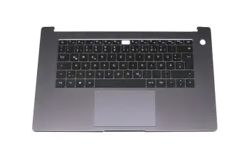 02353LTU original Huawei clavier incl. topcase DE (allemand) noir/gris