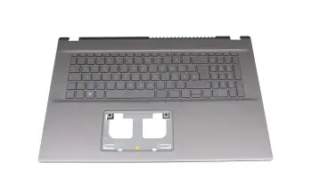 6B.K66N2.014 original Acer clavier incl. topcase DE (allemand) gris/gris avec rétro-éclairage