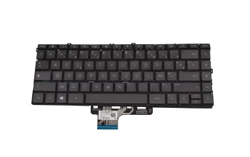 L72385-051 original HP clavier FR (français) noir/noir avec rétro-éclairage b-stock