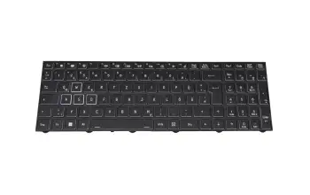 40084944 original Medion clavier DE (allemand) noir/noir avec rétro-éclairage (Gaming)