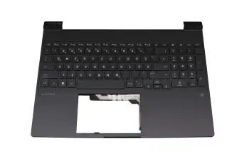 N13298-041 original HP clavier incl. topcase DE (allemand) noir/gris avec rétro-éclairage