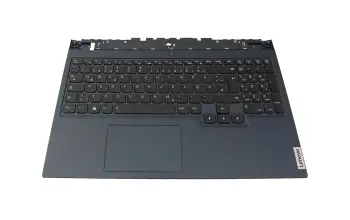 5CB1C74844 original Lenovo clavier incl. topcase DE (allemand) noir/bleu avec rétro-éclairage