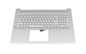 M50456-041 original HP clavier incl. topcase DE (allemand) argent/argent avec rétro-éclairage