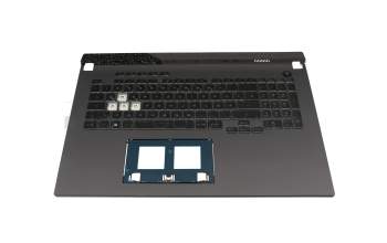 90NR08J4-R32GE1 original Asus clavier incl. topcase DE (allemand) noir/transparent/noir avec rétro-éclairage (RGB 4 zones)