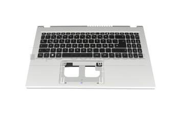 Clavier incl. topcase DE (allemand) noir/argent original pour Acer Extensa 15 (EX215-57)