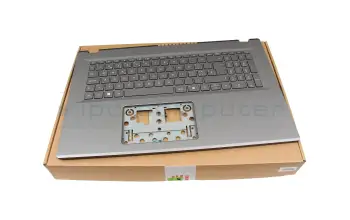 6B.J02N8.019 original Acer clavier incl. topcase CH (suisse) gris/gris avec rétro-éclairage