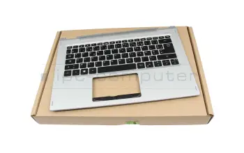 6B.HQ7N1.019 original Acer clavier incl. topcase FR (français) noir/argent avec rétro-éclairage