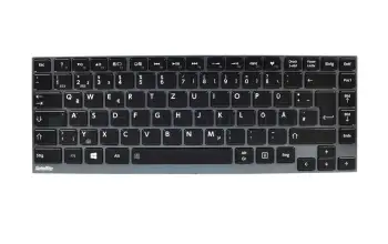 A000207950 Toshiba clavier DE (allemand) noir/anthracite avec rétro-éclairage