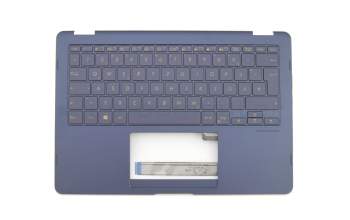 102-016N2LHC01 original Asus clavier incl. topcase DE (allemand) noir/bleu avec rétro-éclairage