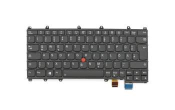 102-14P36LHB02C original Lenovo clavier DE (allemand) noir/noir avec rétro-éclairage et mouse stick