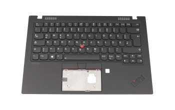 102-18F86LHC01C original Lenovo clavier incl. topcase DE (allemand) noir/noir avec rétro-éclairage et mouse stick
