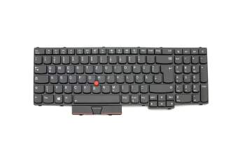 105-14N76LHA02 original Lenovo clavier DE (allemand) noir/noir abattue avec rétro-éclairage et mouse stick