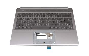 12000023KA02 original Acer clavier incl. topcase DE (allemand) gris/gris avec rétro-éclairage