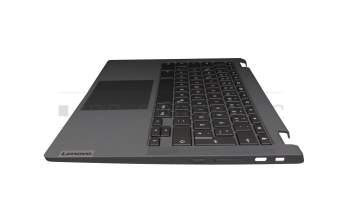 1204-04502 original Lenovo clavier incl. topcase DE (allemand) gris/or