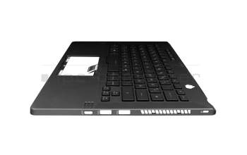 122114-061 original Asus clavier incl. topcase DE (allemand) noir/gris avec rétro-éclairage
