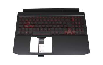 13004E23K201 original Acer clavier incl. topcase DE (allemand) noir/rouge/noir avec rétro-éclairage (Geforce1650)