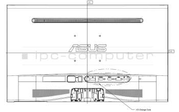 Asus 13010-00830100 LMT VS278H BACK COVER CMI