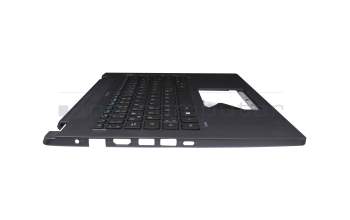 13304EACK201 original Acer clavier incl. topcase DE (allemand) noir/gris avec rétro-éclairage