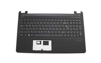 13N0-1BA3211 original Medion clavier incl. topcase DE (allemand) noir/noir y compris les flèches rouges WASD