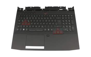 13N0-EXA0311 original Acer clavier incl. topcase DE (allemand) noir/noir avec rétro-éclairage