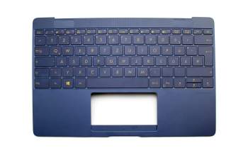 13N0-UWA0311 original Asus clavier incl. topcase DE (allemand) bleu avec rétro-éclairage