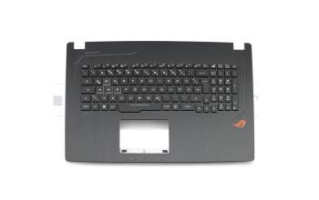 13N1-0XA0811 original Asus clavier incl. topcase DE (allemand) noir/noir avec rétro-éclairage RGB