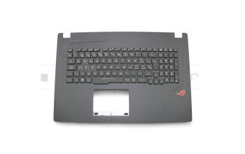 13N1-0XA0811 original Asus clavier incl. topcase SF (suisse-francais) noir/noir avec rétro-éclairage