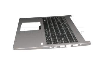 13N1-50A0401 original Acer clavier incl. topcase DE (allemand) noir/argent avec rétro-éclairage