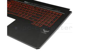 13N1-6EA0411 original Asus clavier incl. topcase DE (allemand) noir/rouge/noir avec rétro-éclairage