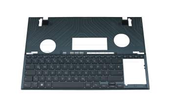 13N1-DZA0201 original Asus clavier incl. topcase DE (allemand) bleu/bleu avec rétro-éclairage