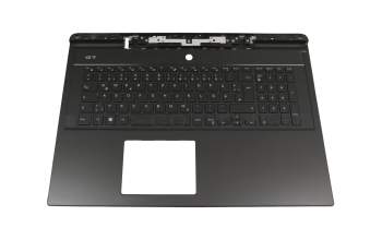 13N4-0JA0501 original Dell clavier incl. topcase DE (allemand) noir/noir avec rétro-éclairage