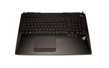 13NB00M1AM0221 original Asus clavier incl. topcase SF (suisse-francais) noir/noir avec rétro-éclairage