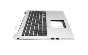 13NB05R1P10111 original Asus clavier incl. topcase DE (allemand) noir/argent
