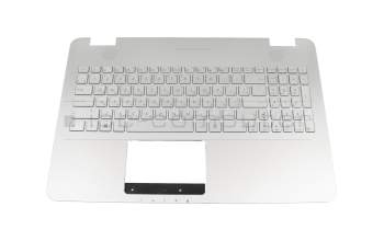 13NB05T1P19011PC original Asus clavier incl. topcase UA (ukrainien) argent/argent avec rétro-éclairage