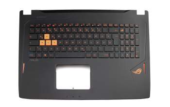 13NB0CQXP06X11 original Asus clavier incl. topcase DE (allemand) noir/noir avec rétro-éclairage