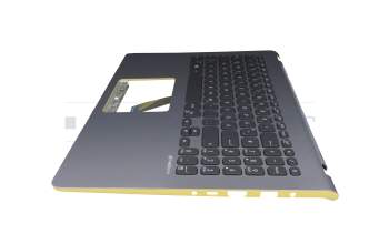 13NB0IA4P03112-2 original Asus clavier incl. topcase DE (allemand) noir/argent/jaune avec rétro-éclairage argent/jaune