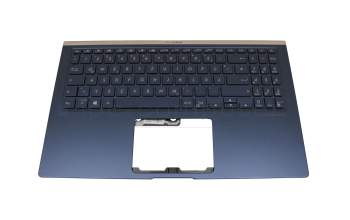 13NB0JX1AM0241 original Asus clavier incl. topcase DE (allemand) bleu/bleu avec rétro-éclairage